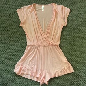 Nordstroms Pink romper, size small.